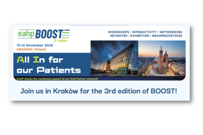 EAHP BOOST: 13-14th November 2025 in Krakow: Super Early Bird rate till 26.03.26